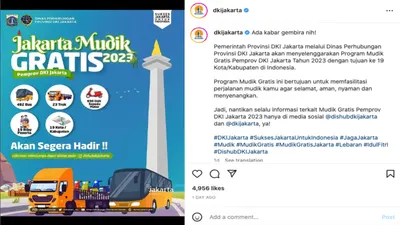 Mudik Gratis Pemprov DKI Jakarta 2023