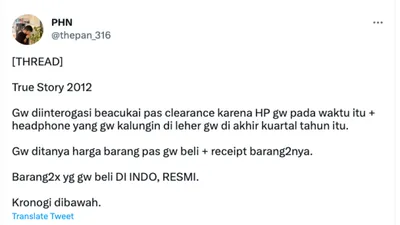 Viral Kisah Pria Diinterogasi Bea Cukai 