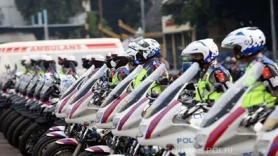 Illustrasi. Persiapan Polisi Jelang Lebaran 2023