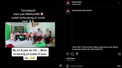 Tim Mahfud MD Datangi Keluarga Bima