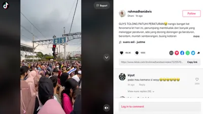 Viral! Penumpang KRL Stasiun Bogor Membludak hingga Nekat Buang Air Besar Sembarangan di Dalam Kereta