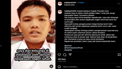 Siswa Kelas 1 SMP di Lahat Ngaku Diintimidasi Kejaksaan