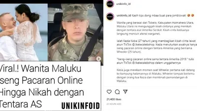Viral! Ngaku Iseng Pacaran, Wanita Maluku Ini Dinikahi Tentara Amerika Serikat, Netizen Heboh Minta Tipsnya..