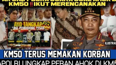 Heboh narasi yang bertuliskan KM 50 terus memakan korban, Kapolri ungkap peran Ahok di KM 50. 