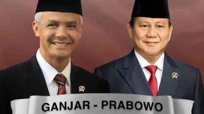 Prabowo Subianto dan Ganjar Pranowo