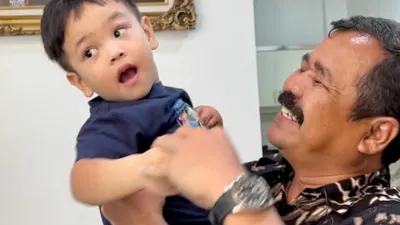 Momen kebahagiaan Gala saat bertemu Pak Ansori, penyelamatnya ketika kecelakaan.