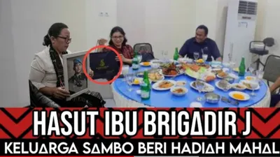 Beredar Foto Keluarga Brigadir J bertemu Ferdy Sambo