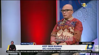 Inilah biografi Asep Iriawan sang pakar hukum sobat pengadilan Richard Eliezer .(Tangkap Layar YouTube Metro TV)