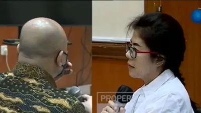 Linda Puji Astuti mengaku sebagai istri siri Teddy Minahasa di sidang 