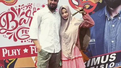 Primus Yustisio dan sang istri, Jihan