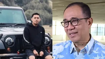 Kolase foto Mario Dandy dan Sang Ayah, Rafael Alun Trisambodo