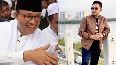 Anies Baswedan dan Laode Umar Bonte Ketua Umum DPP KNPI