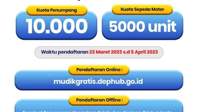 Mudik gratis bagi sepeda motor atau motor naik kapal laut (Mutis) 2023 