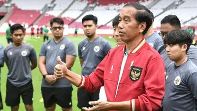 Presiden Jokowi bertemu dan memberi semangat Pemain Timnas U-20