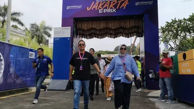 Anies Baswedan di Acara Formula E