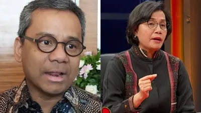 Suahasil Nazara dan Sri Mulyani