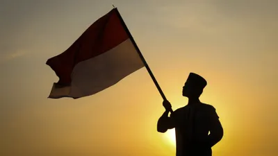 Ilustrasi teks puisi kemerdekaan 17 Agustus.