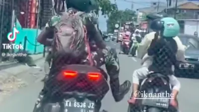 Viral Video Aksi Oknum TNI Tendang Motor Ibu-ibu, Denhanud 461 Lakukan Hal Ini pada Praka ANG