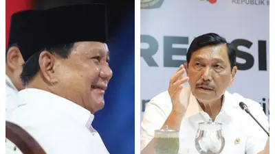 Prabowo Subianto dan Luhut Binsar 