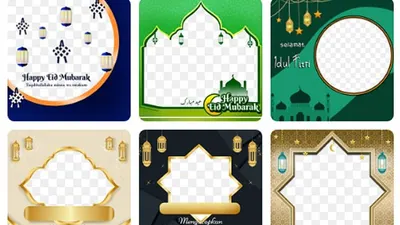 Ilustrasi cara edit foto Lebaran dengan twibbon, bisa langsung membagikannya ke media sosial.