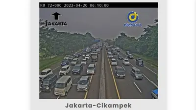 Pantauan Arus mudik di tol Jakarta- Cikampek hari ini 
