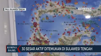 BMKG Temukan dan Petakan 30 Sesar Lokal di Sulawesi Tengah