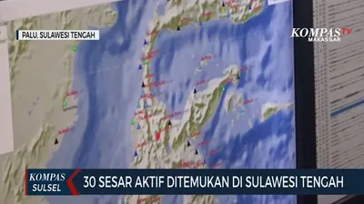 30 Sesar Aktif Ditemukan di Sulawesi Tengah