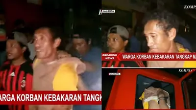 Seorang Pencuri Kepergok di tengah kebakaran Depo Pertamina Plupang berhasil dibekuk warga
