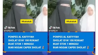 Ponpes Al Kafiyah ngaku salat isya 100 rakaat
