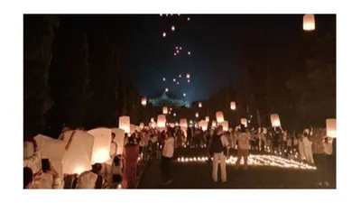Ilustrasi lampion Waisak