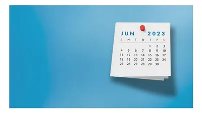 Ilustrasi kalender Juni 2023
