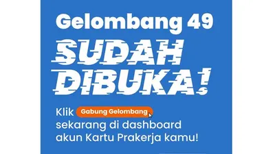 Pendaftaran Kartu Prakerja 49 dibuka
