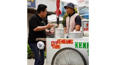 Erick Thohir menemui wasit liga 2 Rohadi