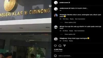 Viral Antrian Sidang Cerai di Pengadilan Agama Cibinong
