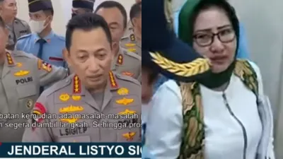 Viral Ibu-ibu histeris nekad terobos rapat DPR Komisi III Bersama Kapolri