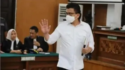 Ferdy Sambo saat menghadiri sidang