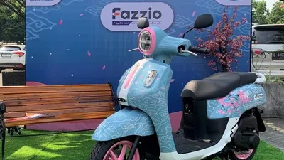 Intip Tampilan Baru Yamaha Fazzio Hybrid Connected di Sakura Matsuri 2023