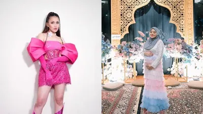 Kolase Foto Aurel Hermansyah dan Ayu Ting Ting