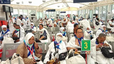 Kedatangan Jemaah Haji Indonesia BPN 21 Embarkasi Balikpapan