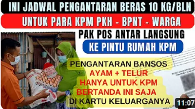 Bansos Ramadan Beras, Telur, dan Ayam Langsung Diantar ke Rumah KPM