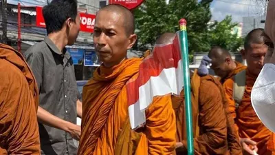 Perjalanan 32 Biksu dari Thailand ke Candi Borobudur Magelang, Jawa Tengah