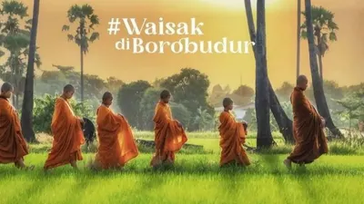 Ini Dia Lokasi Perjalanana 32 Biksu Terkini dengan Tujuan Akhir Candi Borobudur