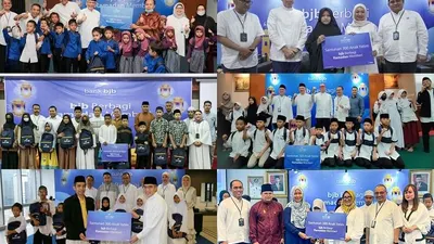 bank bjb menggelar Safari Ramadan bertema 'bjb Berbagi, Ramadan Memberi' secara serentak di 7 kantor cabang bank bjb, Senin, 10 April 2023. 