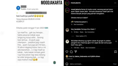 Viral! Tukang Bubur Ayam Ini Dapat Ulasan Jelek di Google Maps: Di Atap Warung Ada Tanah dalam Buntalan Kain