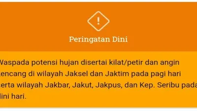 ilustrasi Info Prakiraan Cuaca di DKI Jakarta