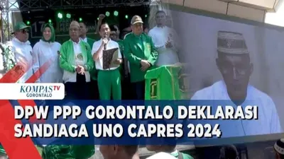 DPW PPP Gorontalo Deklarasi Sandiaga Uno Capres 2024