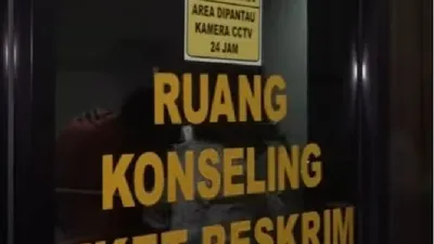 Ruang konseling Polres Jaksel tempat Shane teman Mario Dandy diperiksa