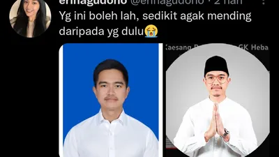 Melalui akun media sosial, sosok Erina Gudono menyorot para wartawan yang memberitakan Kaesang Pangarep soal foto jadul.