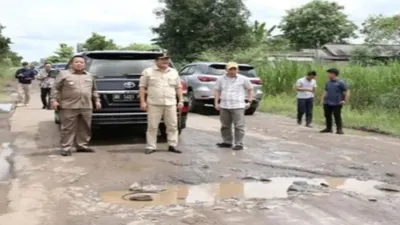 Infrastruktur Jalan di Lampung Diperbaiki Ngebut, karena Akan Dikunjungi Presiden Joko Widodo