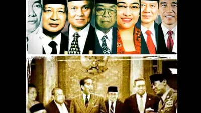 Presiden RI, Soekarno, Soeharto, Habibie, Gus Dur, Megawati, SBY, Jokowi